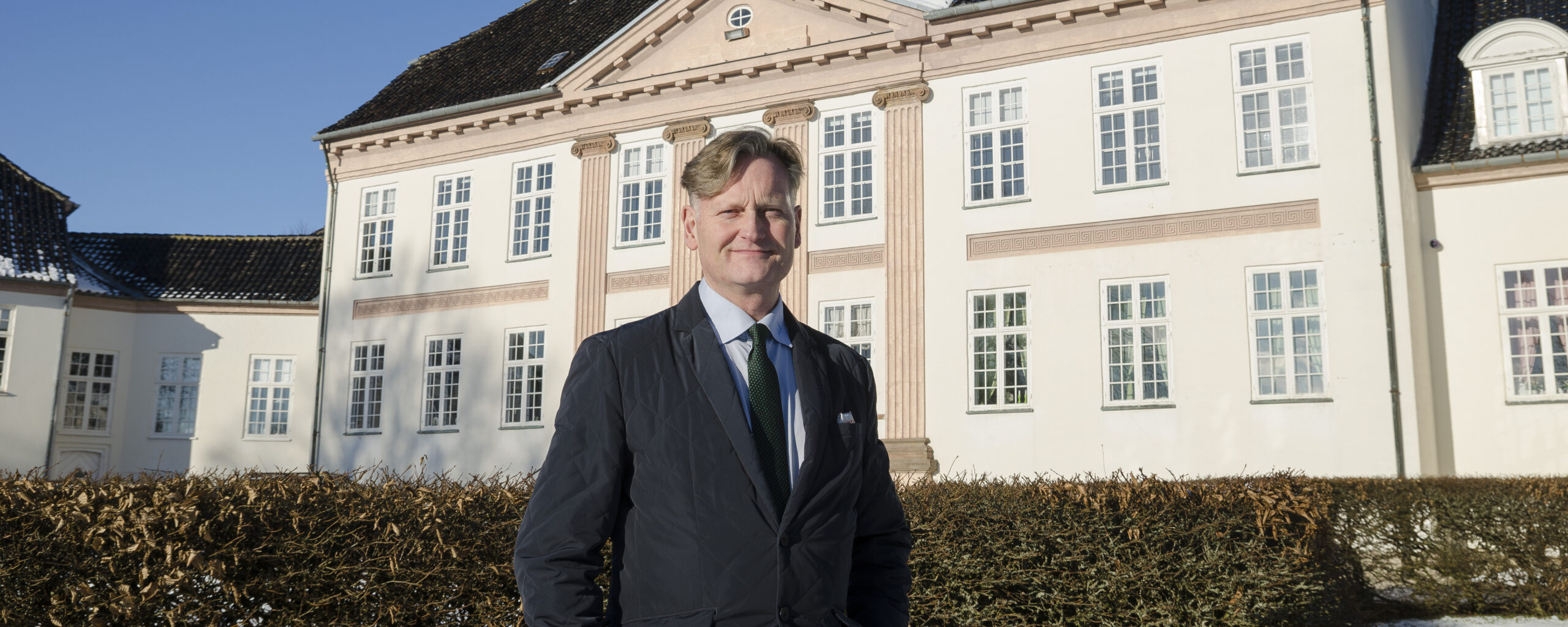 Michael Schnor, CEO von Arbodania, vor Gut Lundbygaard